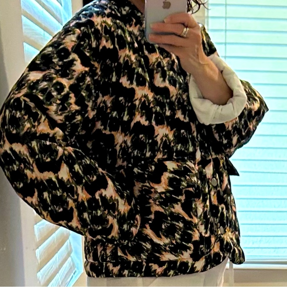 NWT Rachel Comey x target animal print cropped quilted jacket